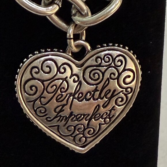 PERFECTLY IMPERFECT Heart Charm Bracelet - Picture 2 of 7